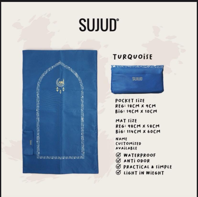 Turquoise Sujud Premium Musallah